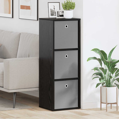 Credenza con cassetto Rovere Nero 35 x 32 x 99,5 cm | homemem39