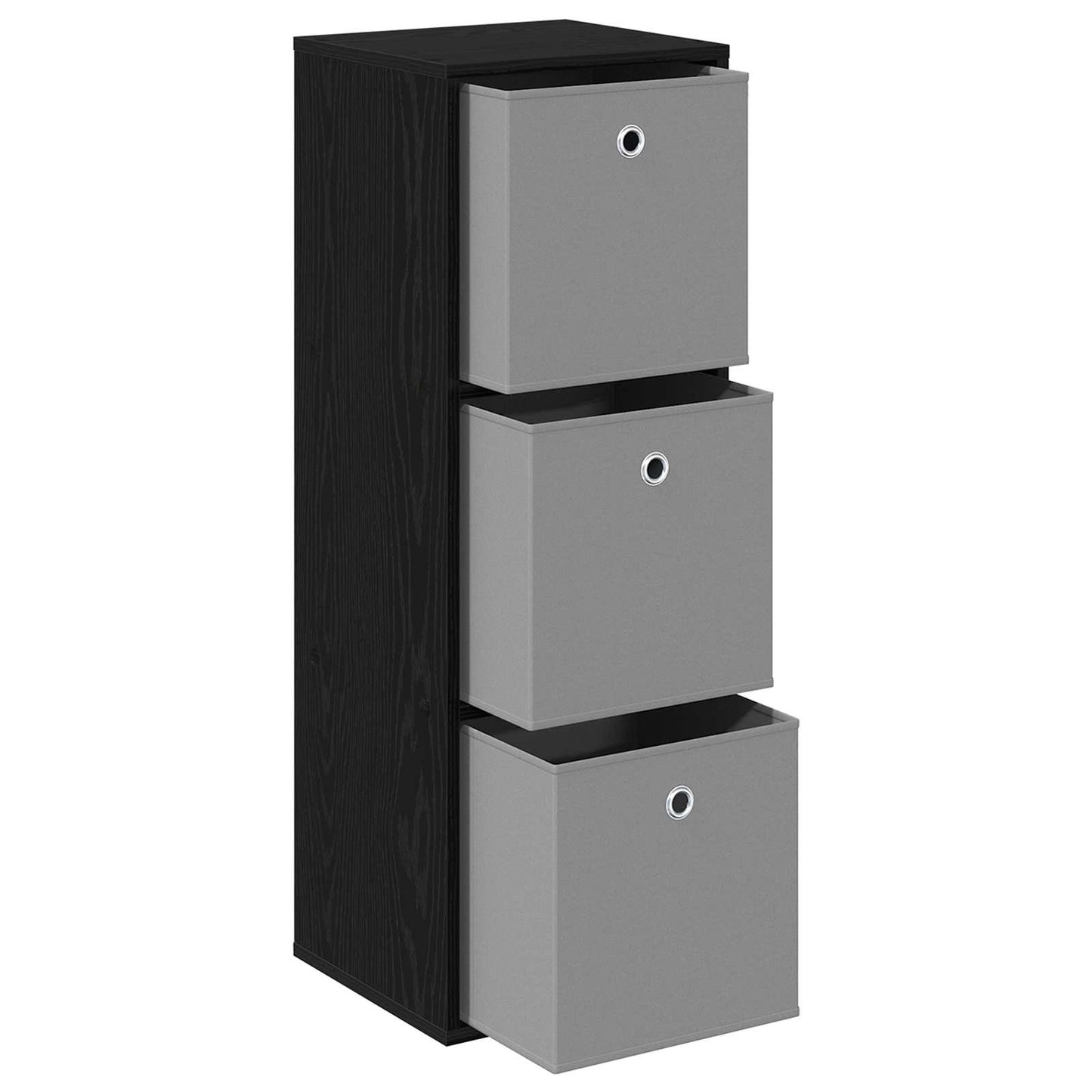 Credenza con cassetto Rovere Nero 35 x 32 x 99,5 cm | homemem39