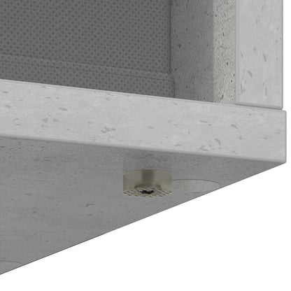 Credenza con cassetto Grigio cemento 35 x 32 x 99,5 cm | homemem39