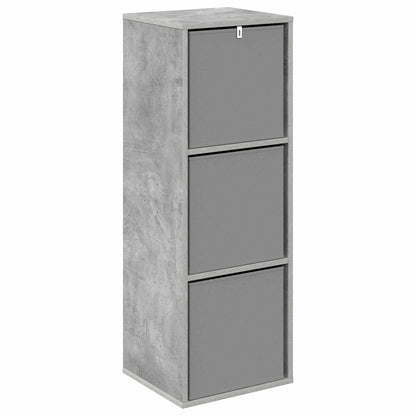 Credenza con cassetto Grigio cemento 35 x 32 x 99,5 cm | homemem39