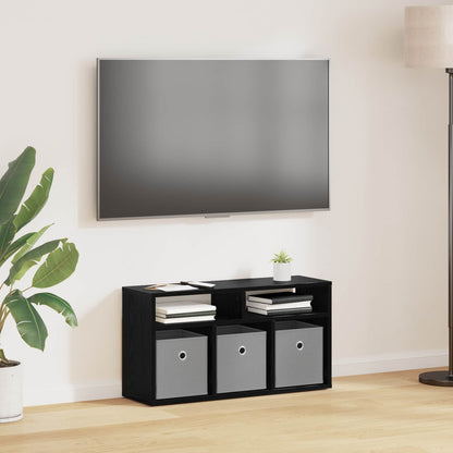 Lowboard con cassetto Rovere Nero 72 x 22,5 x 38 cm