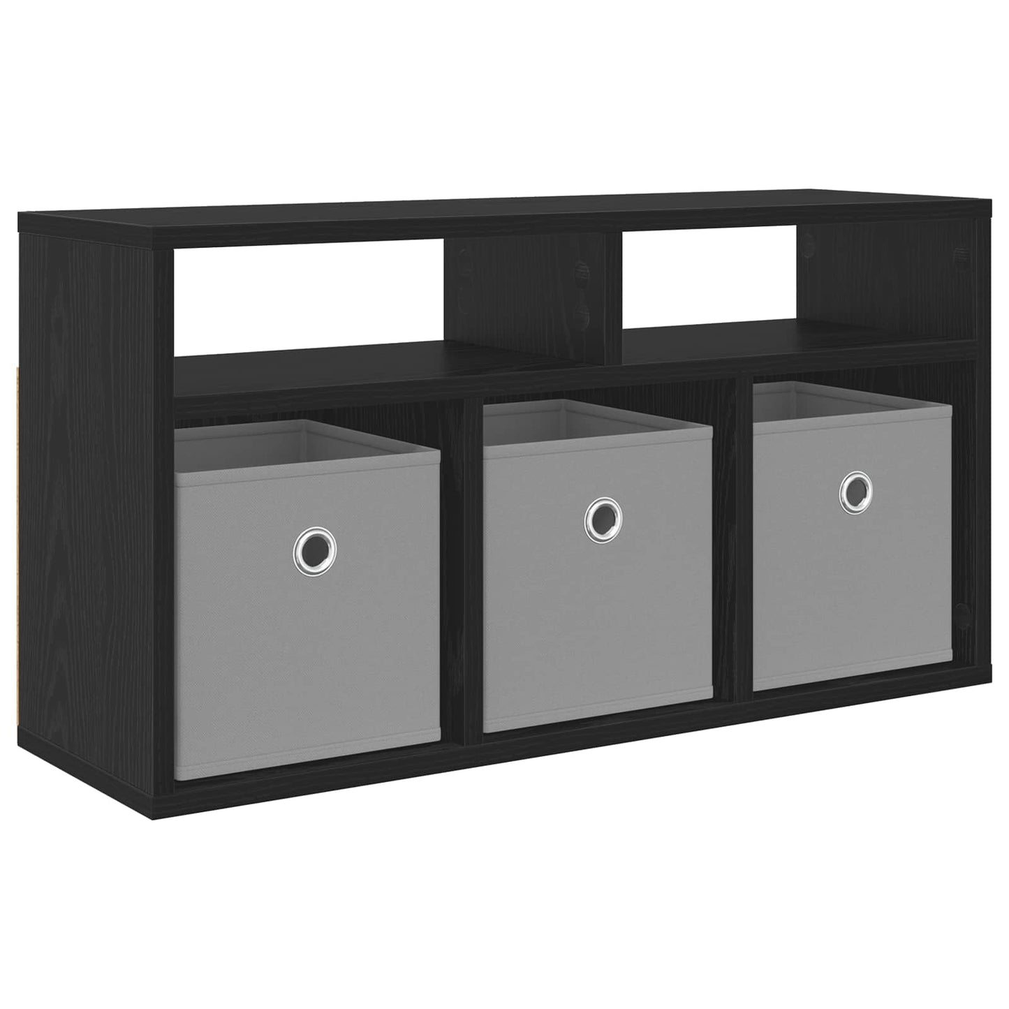 Lowboard con cassetto Rovere Nero 72 x 22,5 x 38 cm | homemem39