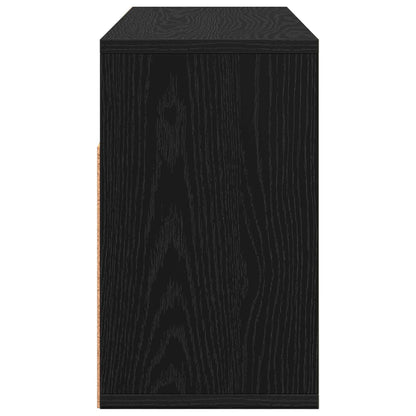 Lowboard con cassetto Rovere Nero 72 x 22,5 x 38 cm | homemem39