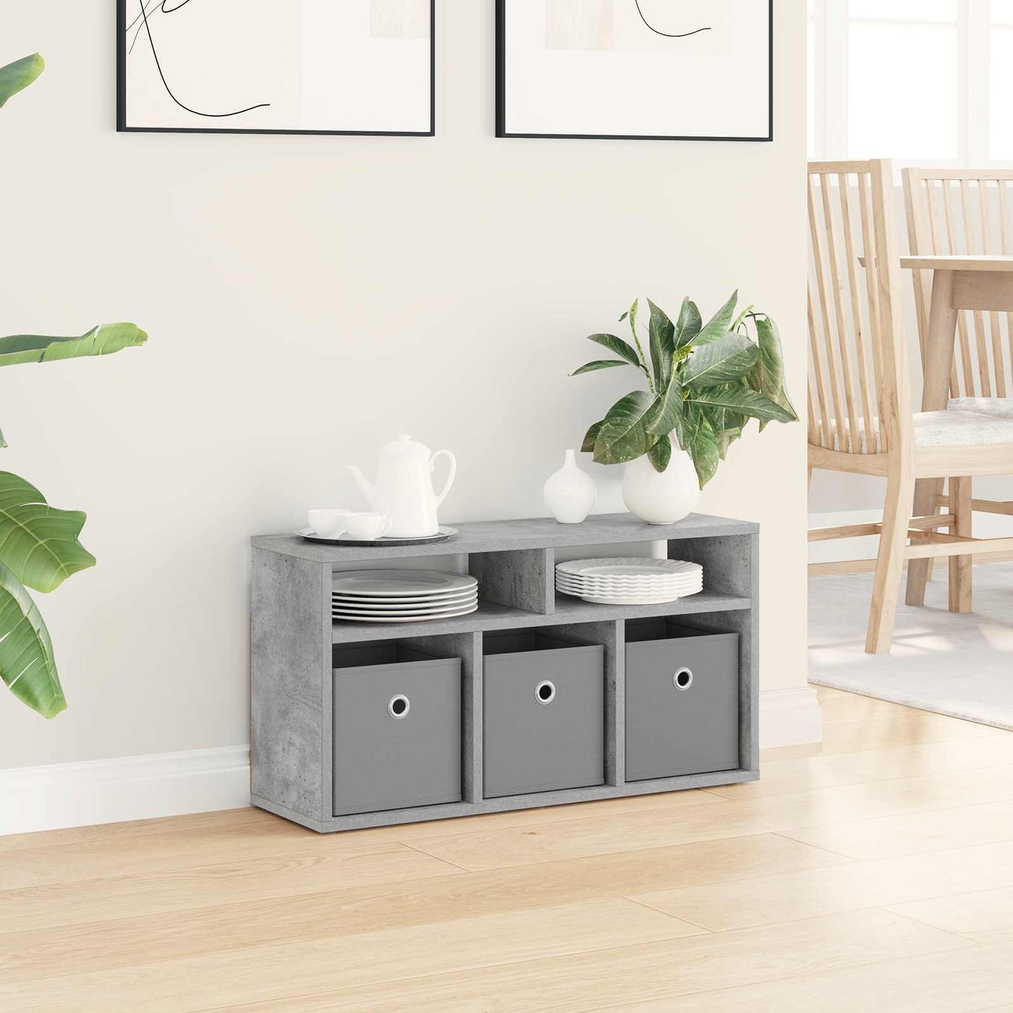 Lowboard con cassetto Grigio cemento 72 x 22,5 x 38 cm | homemem39