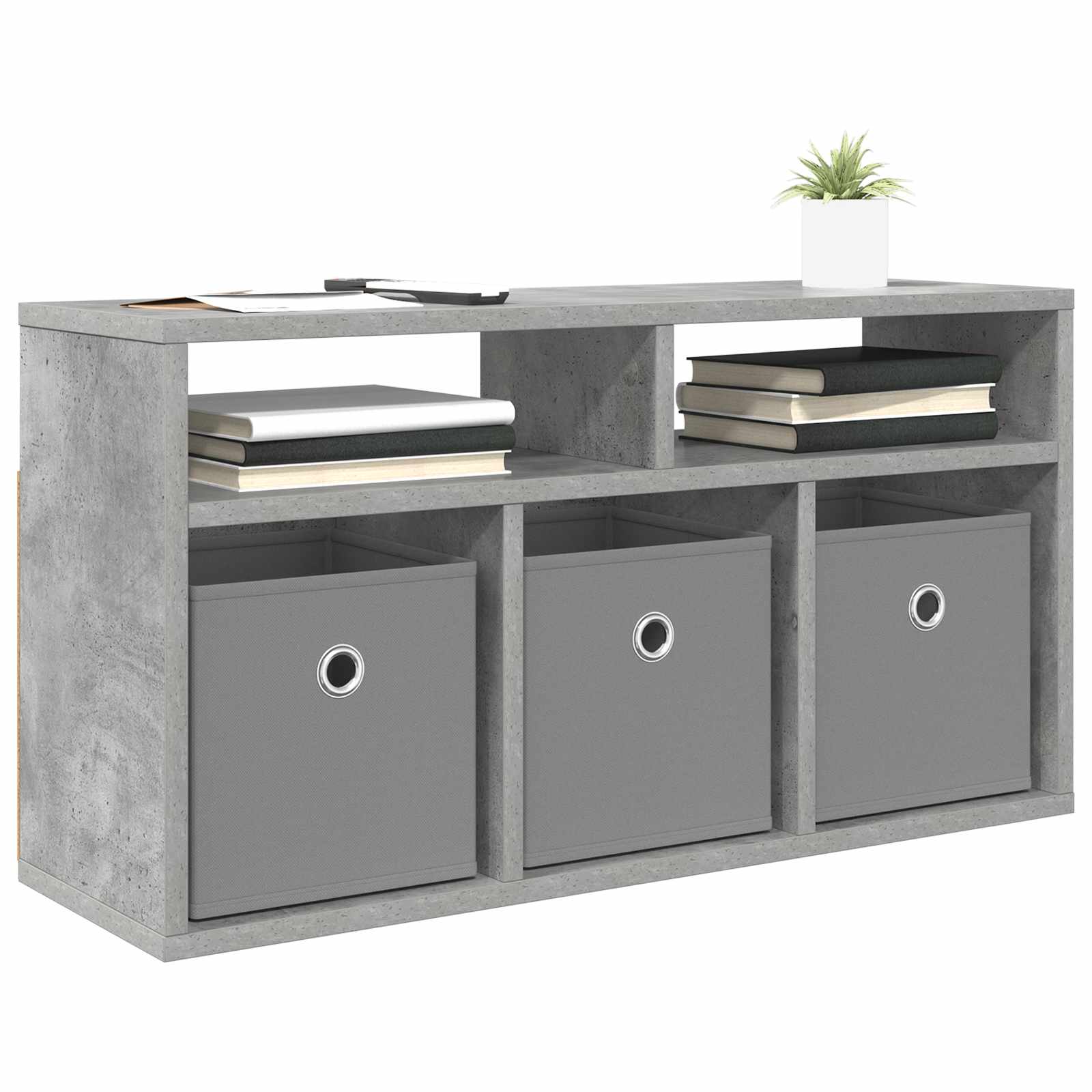 Lowboard con cassetto Grigio cemento 72 x 22,5 x 38 cm | homemem39
