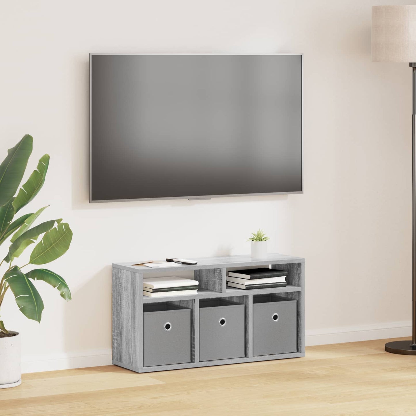 Lowboard con cassetto Grigio Sonoma 72 x 22,5 x 38 cm