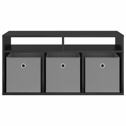 Lowboard con cassetto Rovere Nero 87 x 27,5 x 43 cm
