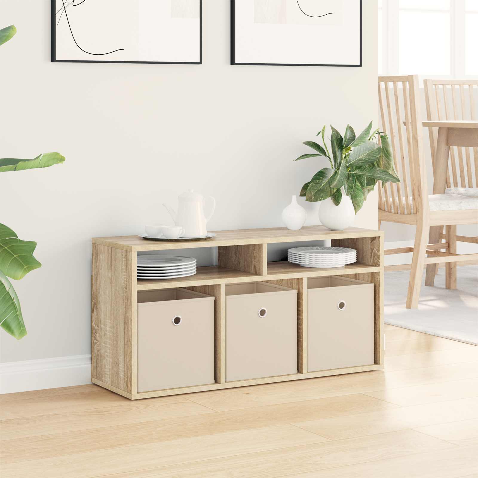 Lowboard con cassetto Rovere Sonoma 87 x 27,5 x 43 cm | homemem39