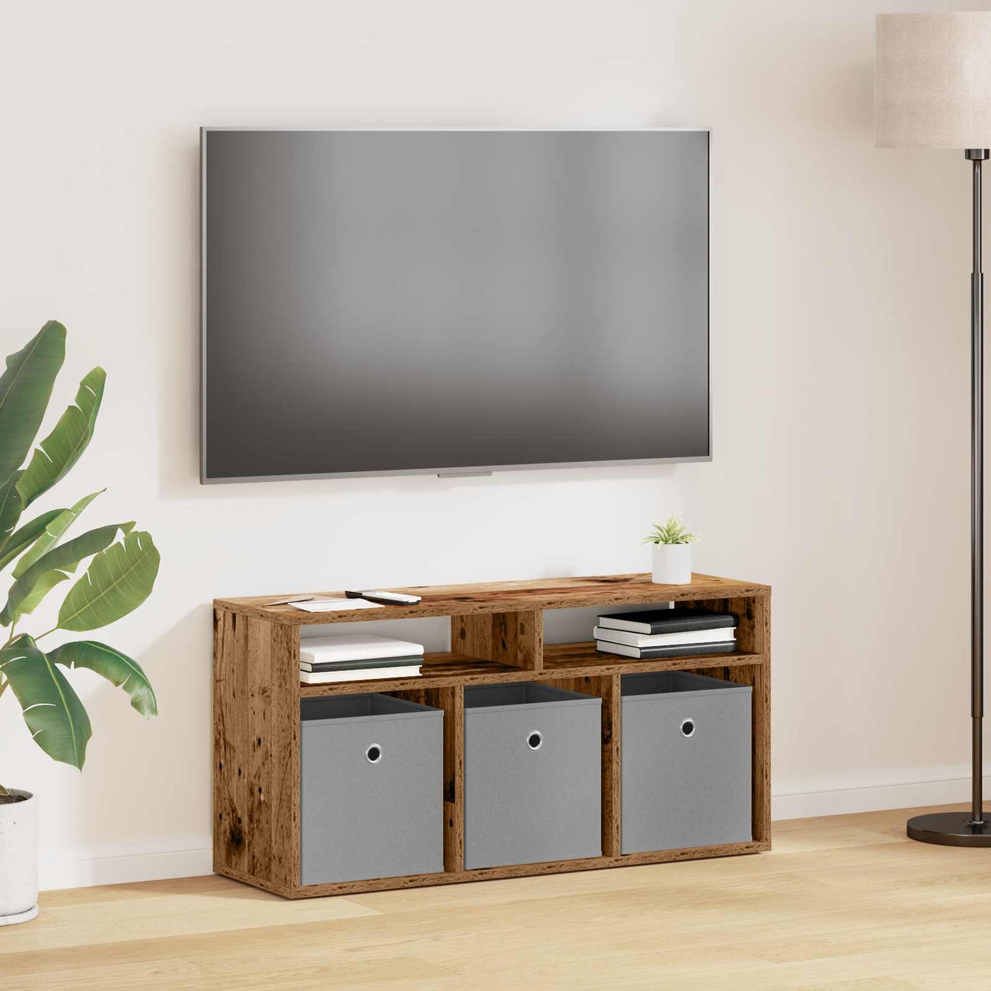 Lowboard con cassetto Legno vecchio 87 x 27,5 x 43 cm