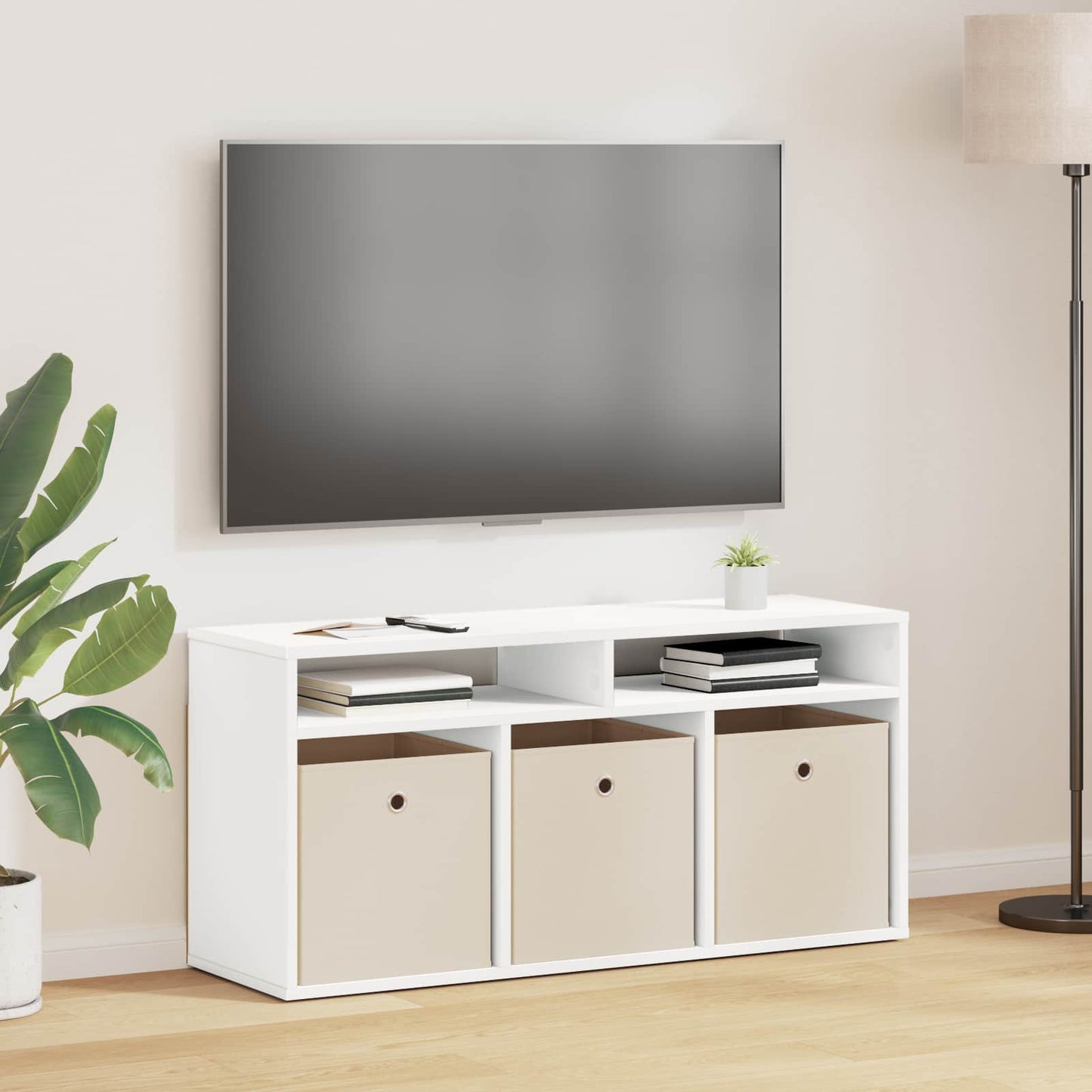 Lowboard con cassetto Bianco 102 x 32 x 48,5 cm | homemem39