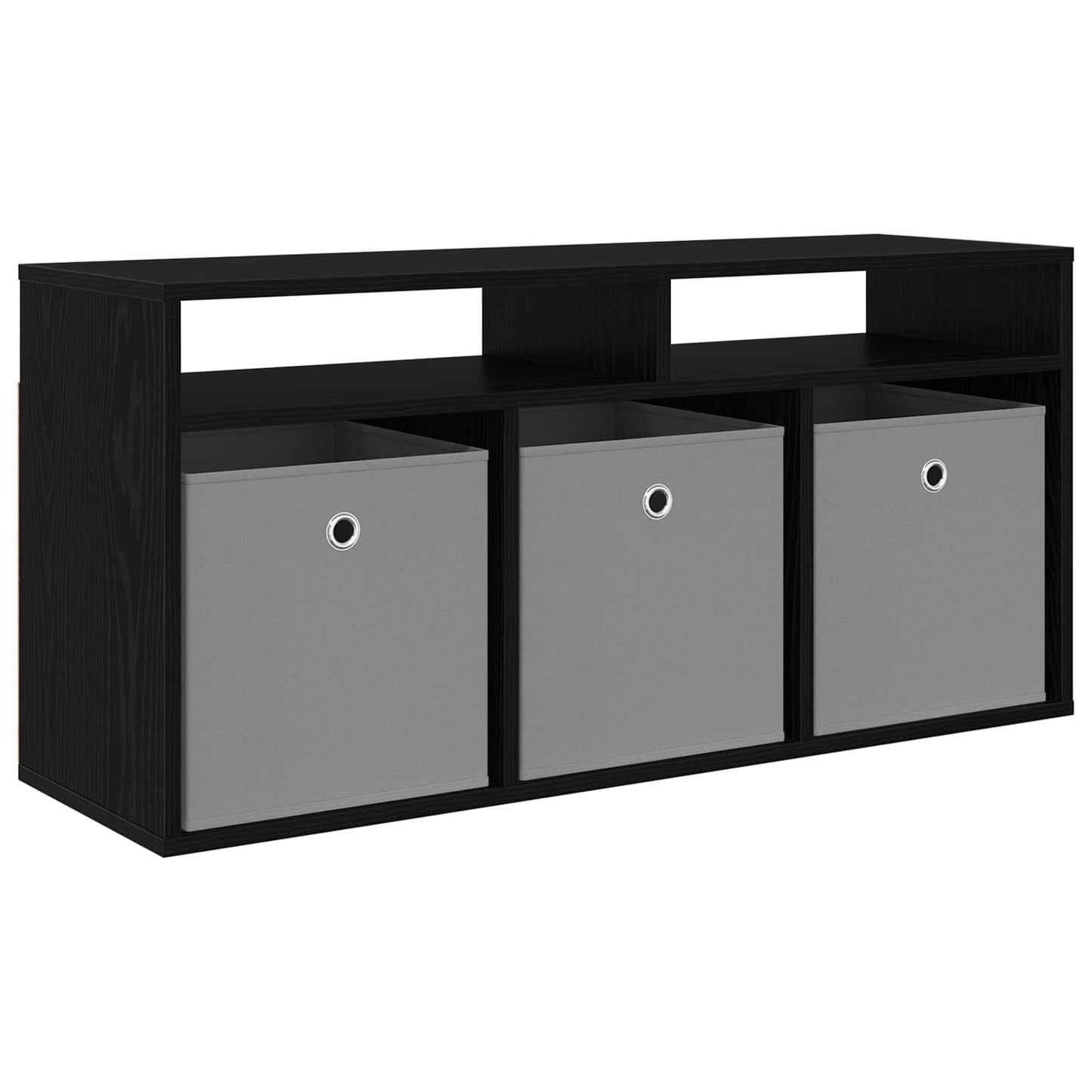 Lowboard con cassetto Rovere Nero 102 x 32 x 48,5 cm