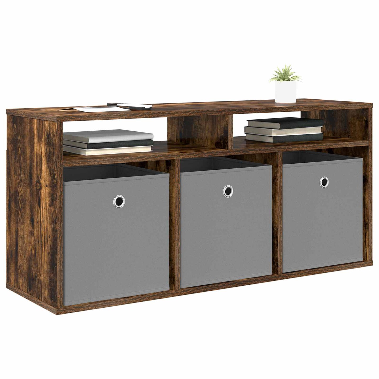 Lowboard con cassetto Rovere fumé 102 x 32 x 48,5 cm