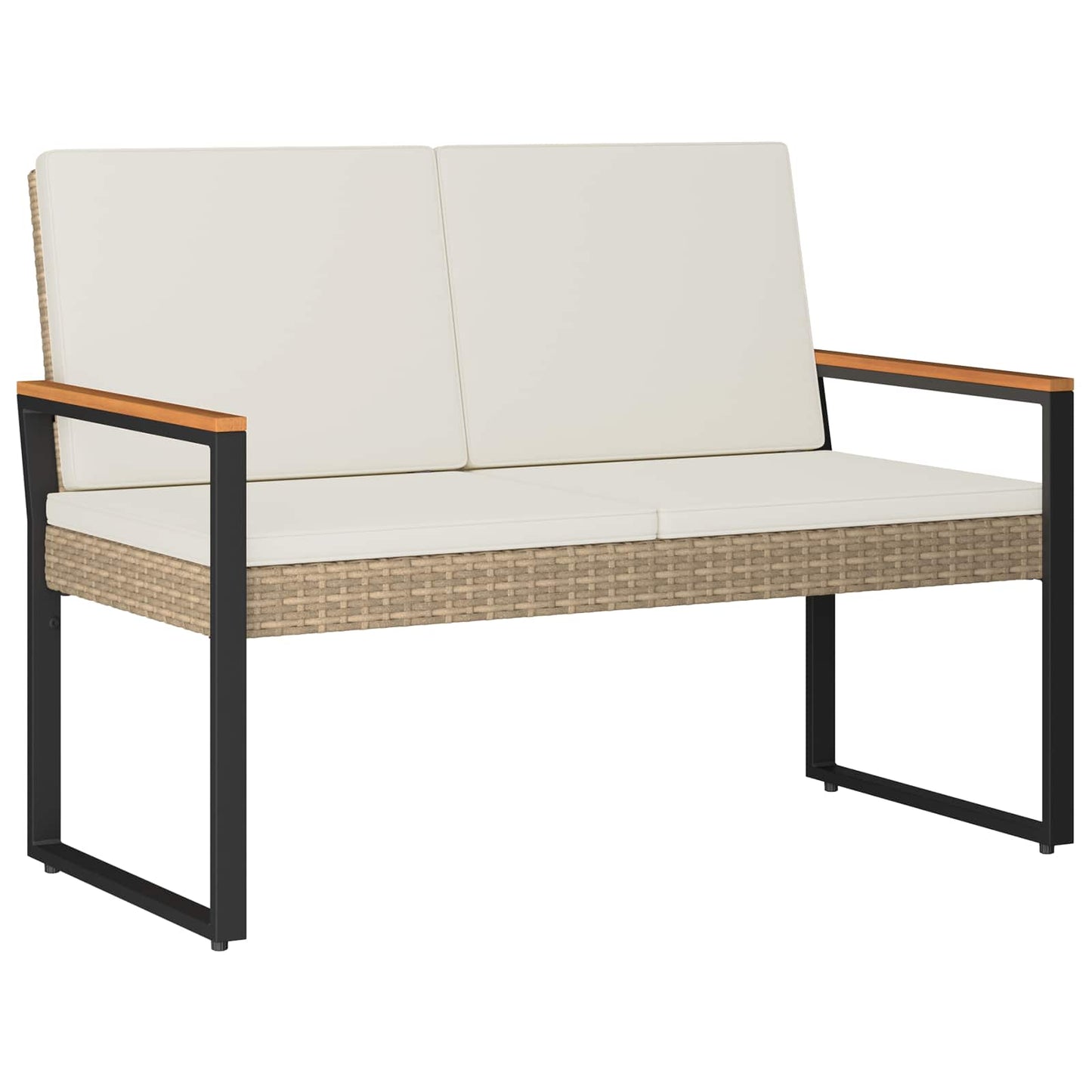Panchina da esterno Beige e Bianco Crema 107 x 61 x 80 cm | homemem39