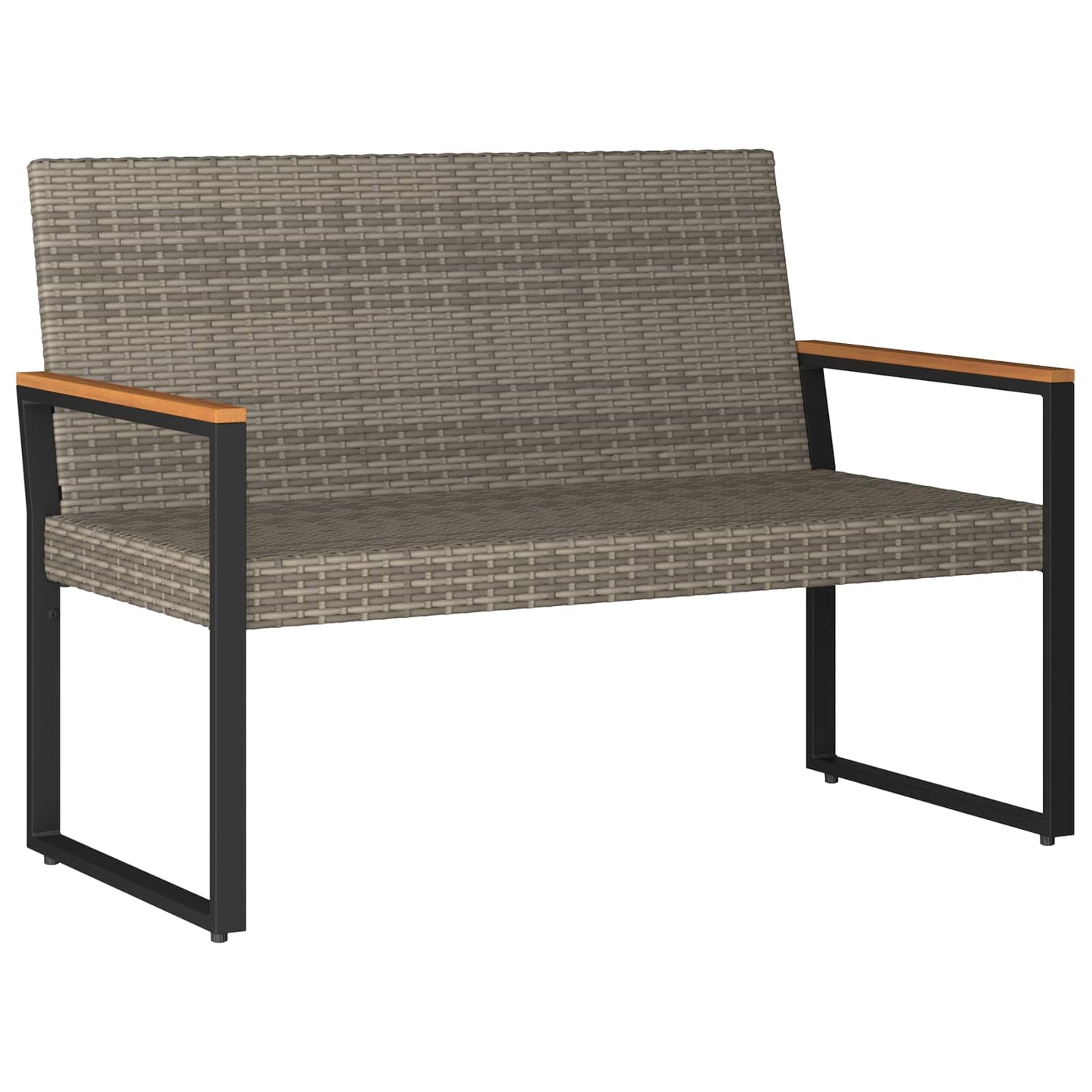 Panchina da esterno Grigio e Blu Navy 107 x 61 x 80 cm | homemem39