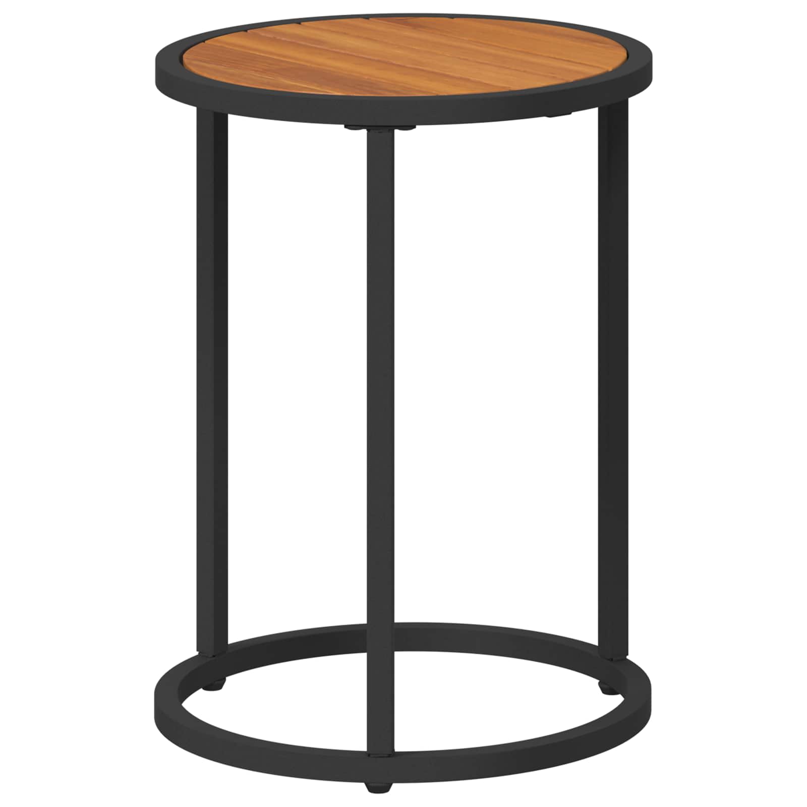 Set di Tavolini da Caffè 2 pcs Naturale e Nero 55 x 55 x 45 cm | homemem39