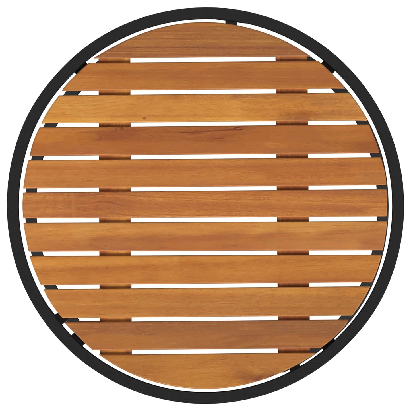 Set di Tavolini da Caffè 2 pcs Naturale e Nero 55 x 55 x 45 cm | homemem39