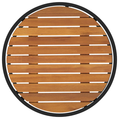 Set di Tavolini da Caffè 2 pcs Naturale e Nero 55 x 55 x 45 cm | homemem39
