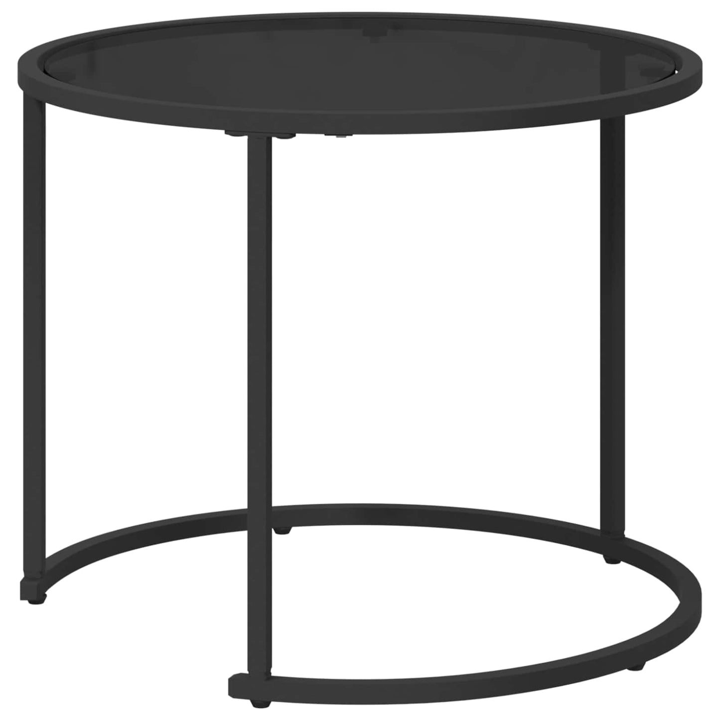 Set di Tavolini da Caffè 2 pcs 55 x 55 x 45 cm acciaio | homemem39