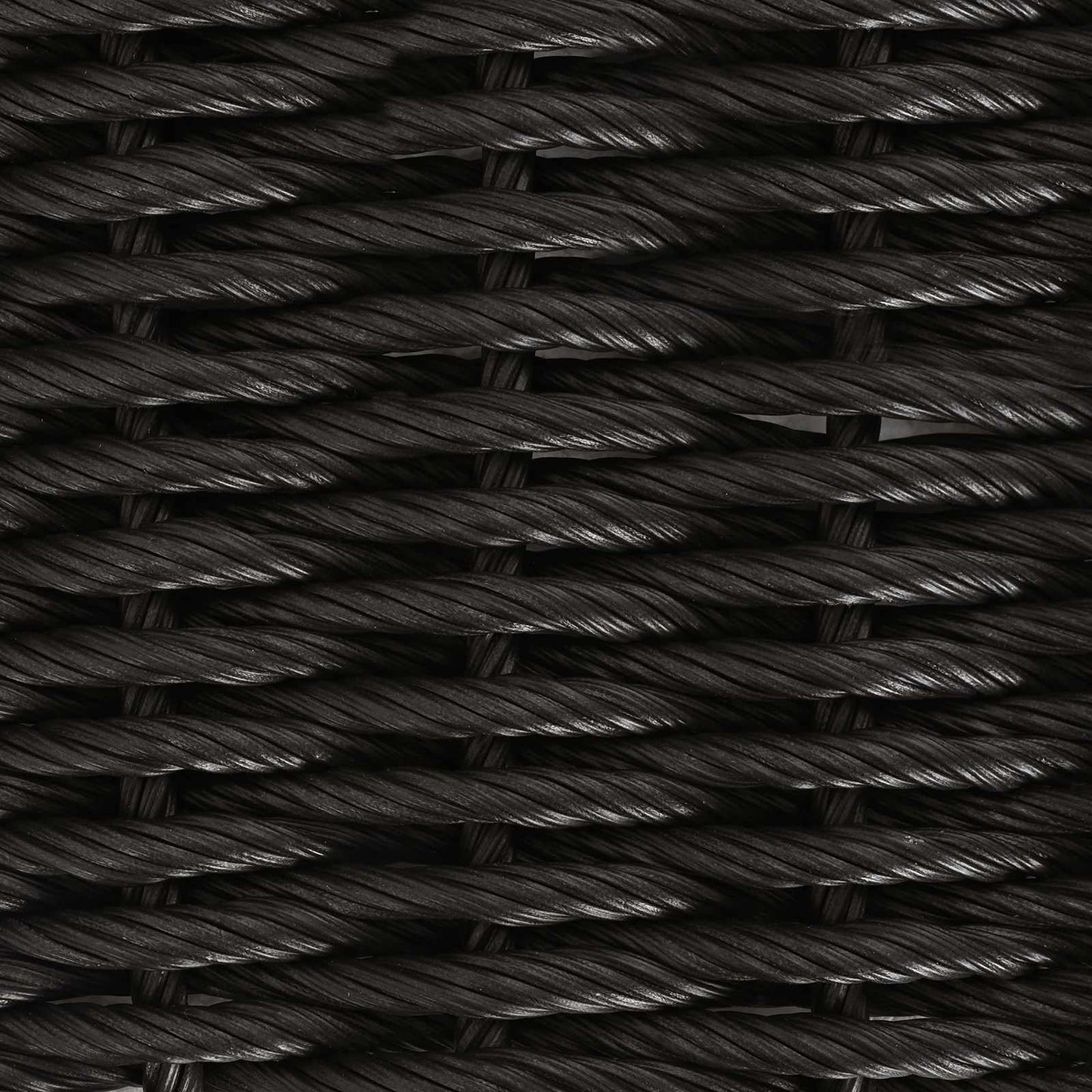 Sedia da esterno con cuscino 4 pcs Nero e Crema polyrattan | homemem39