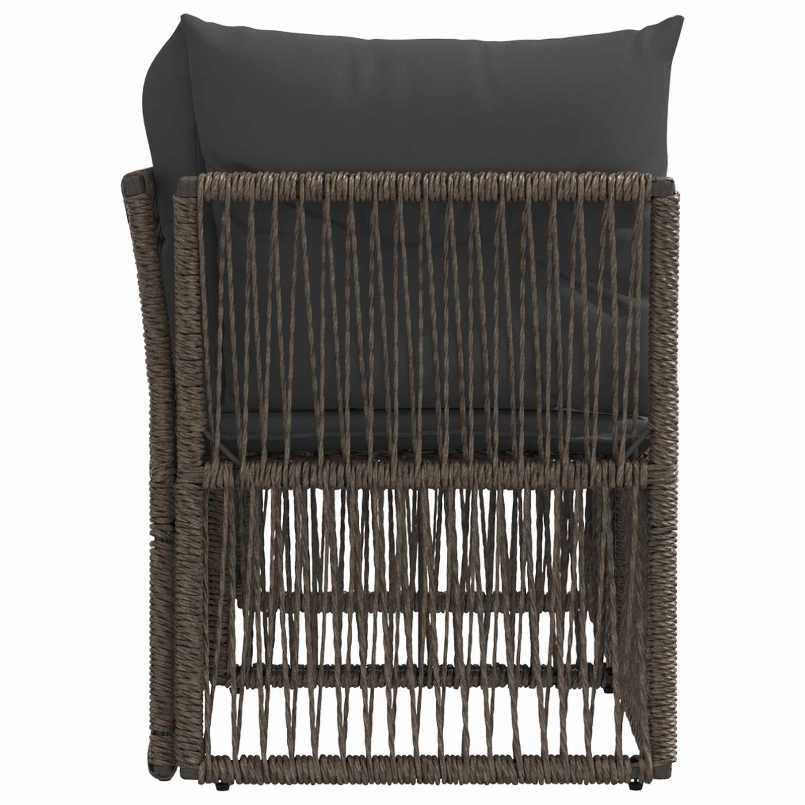 Divano da giardino 2-Numero di posti Grigio polyrattan | homemem39