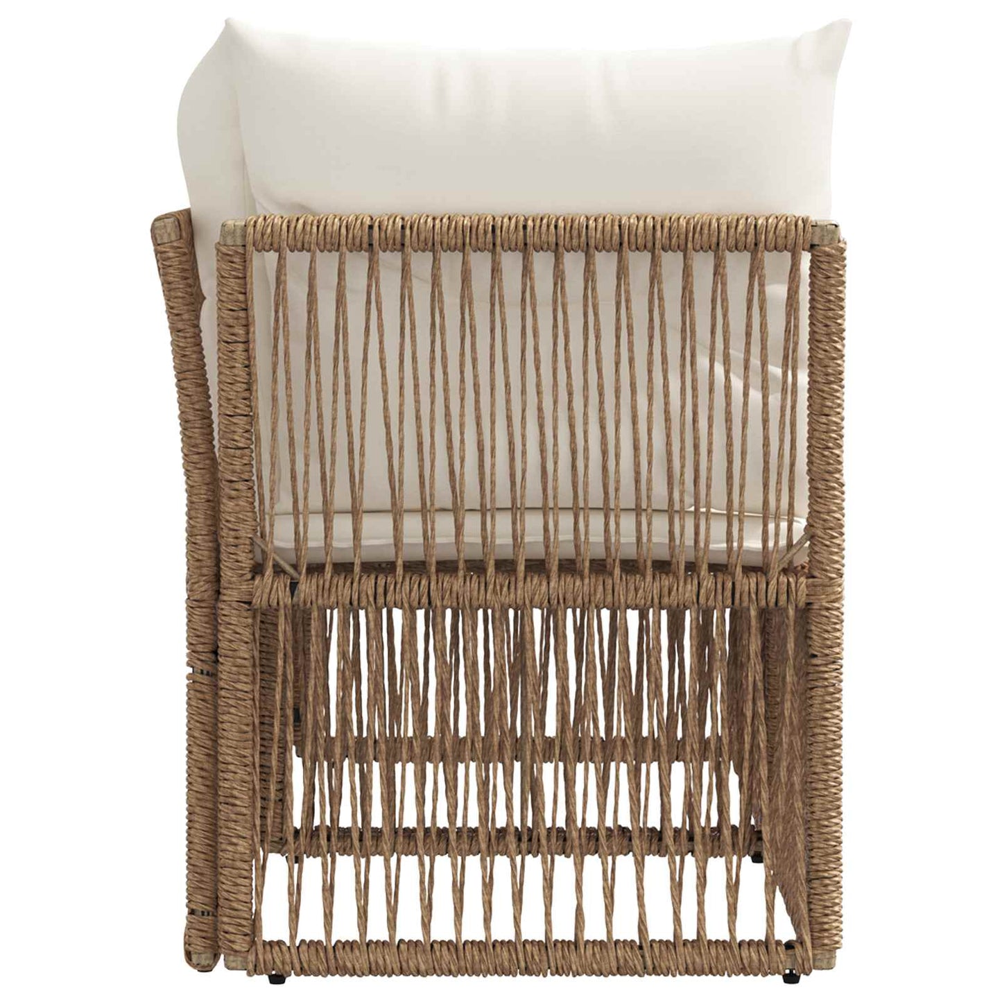 Divano da giardino 2-Numero di posti Beige polyrattan | homemem39