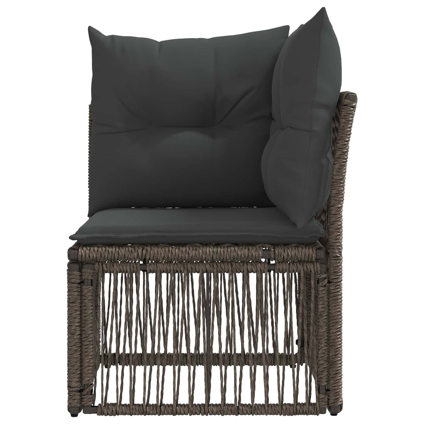 Unità divano angolare Grigio polyrattan | homemem39