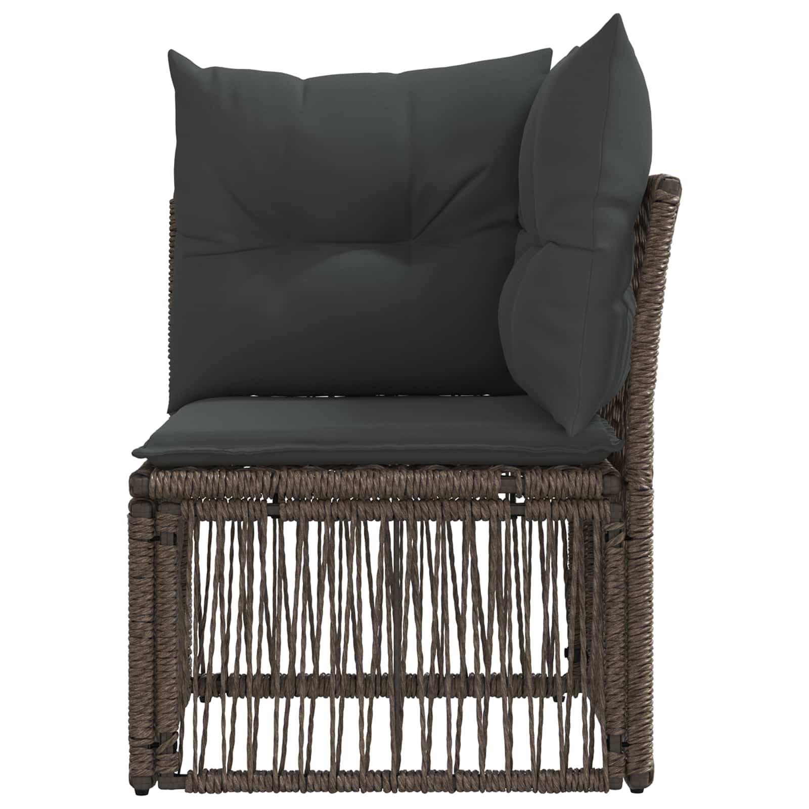 Unità divano angolare Grigio polyrattan | homemem39