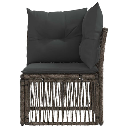Unità divano angolare Grigio polyrattan | homemem39