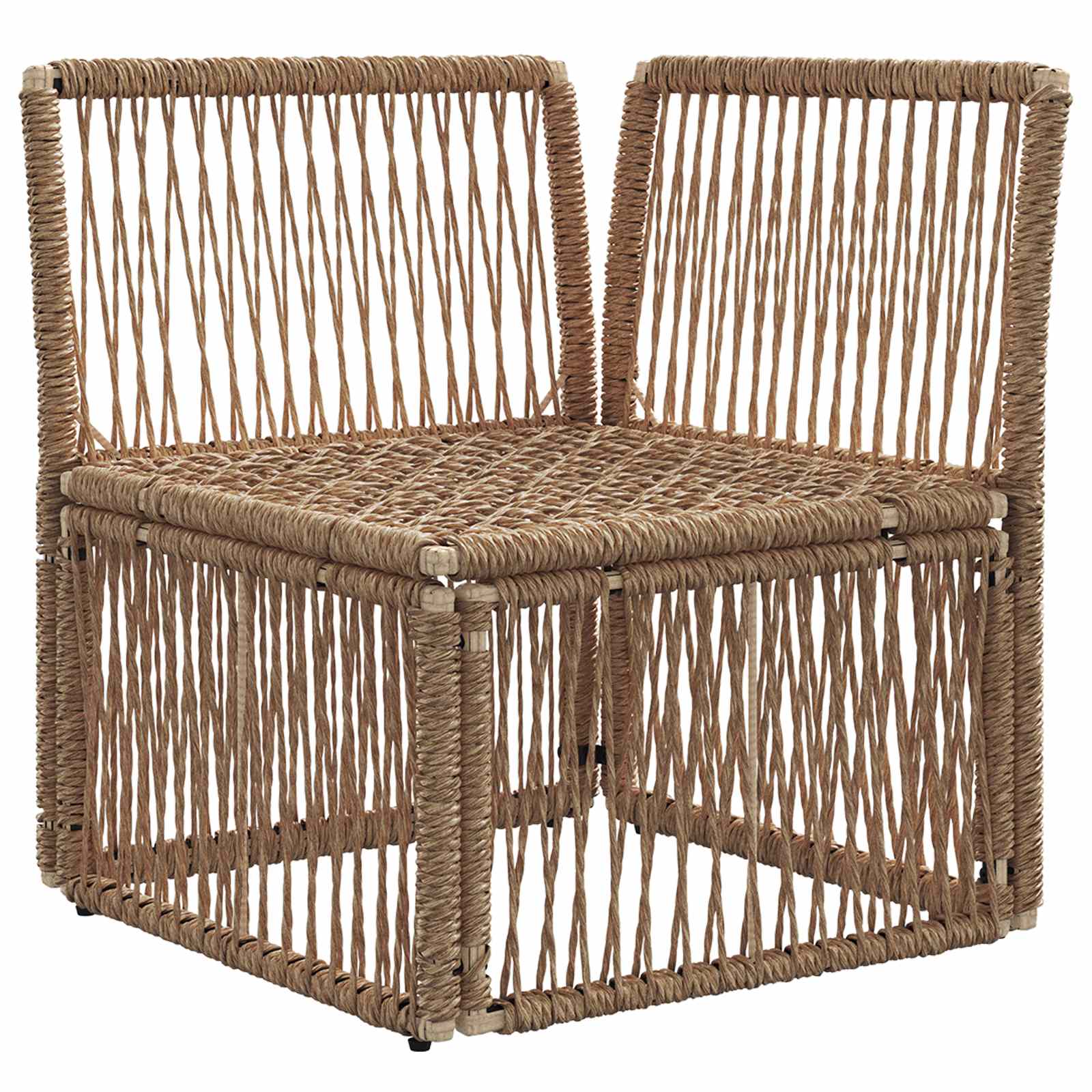Unità divano angolare Beige polyrattan | homemem39