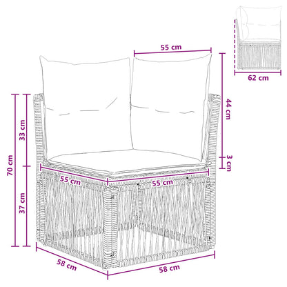 Unità divano angolare Beige polyrattan | homemem39