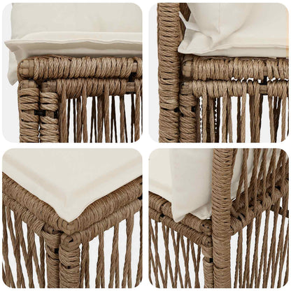 Unità divano senza braccioli Beige polyrattan | homemem39