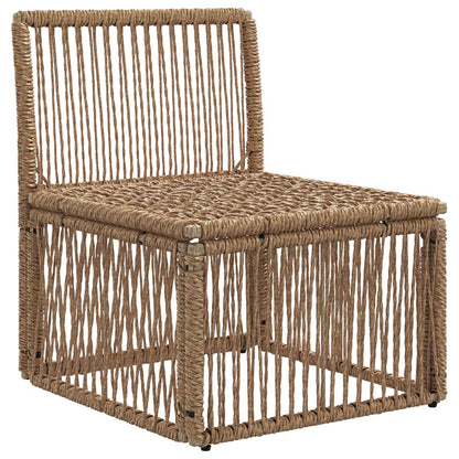 Unità divano senza braccioli Beige polyrattan | homemem39