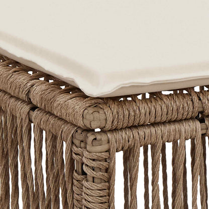 Poggiapiedi Beige polyrattan | homemem39