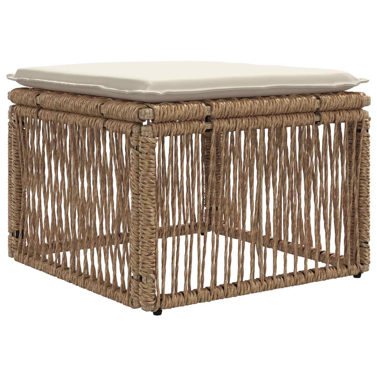 Poggiapiedi Beige polyrattan | homemem39