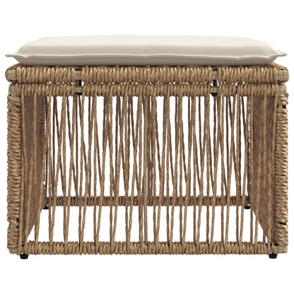 Poggiapiedi Beige polyrattan | homemem39