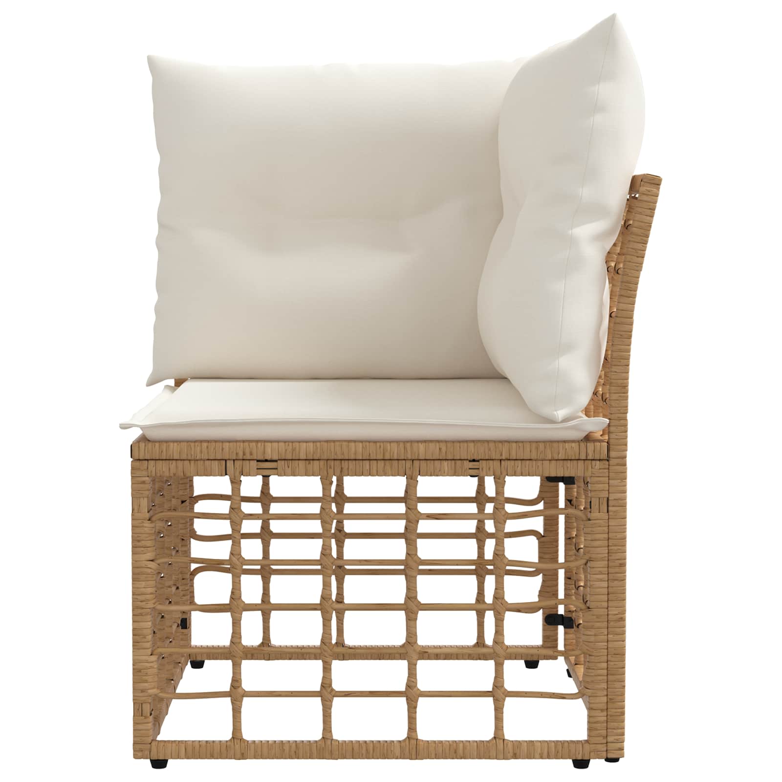 Modulo Divano Angolare da Esterno Naturale polyrattan | homemem39