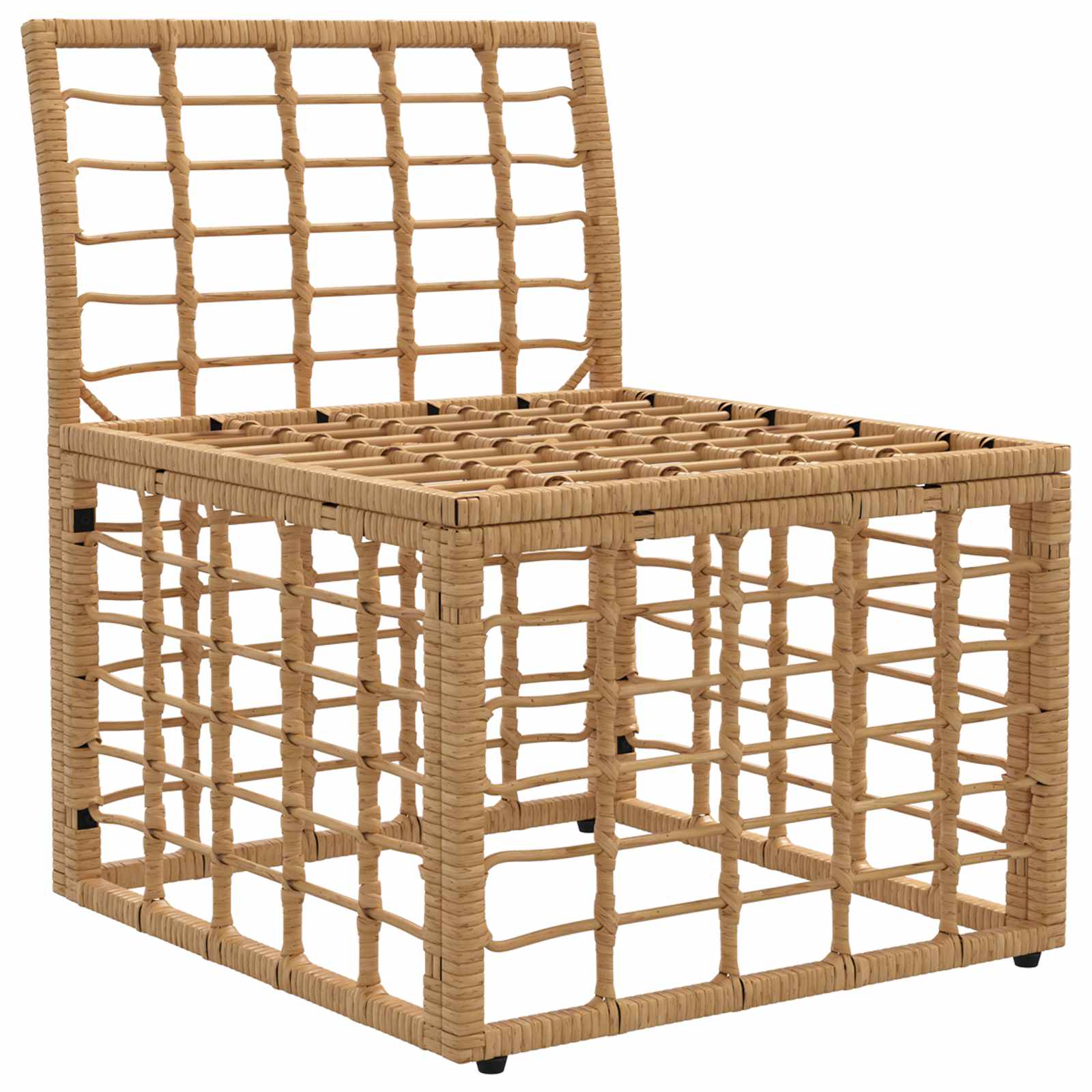 Modulo Divano da Esterno Senza Braccioli Naturale polyrattan | homemem39