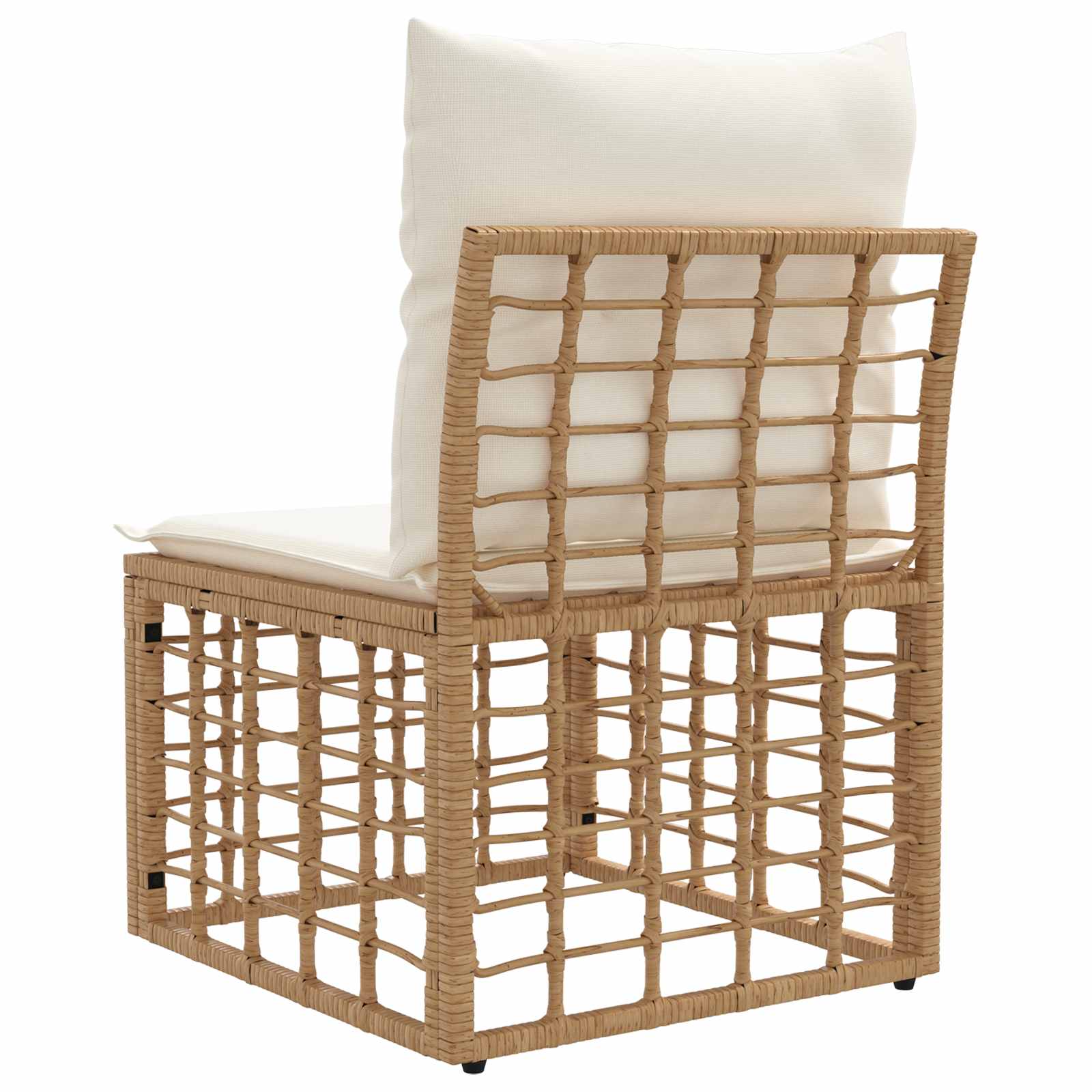 Modulo Divano da Esterno Senza Braccioli Naturale polyrattan | homemem39