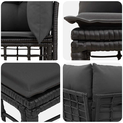 Divano da Giardino 4 Posti con Braccio Sinistro 4 pcs | homemem39
