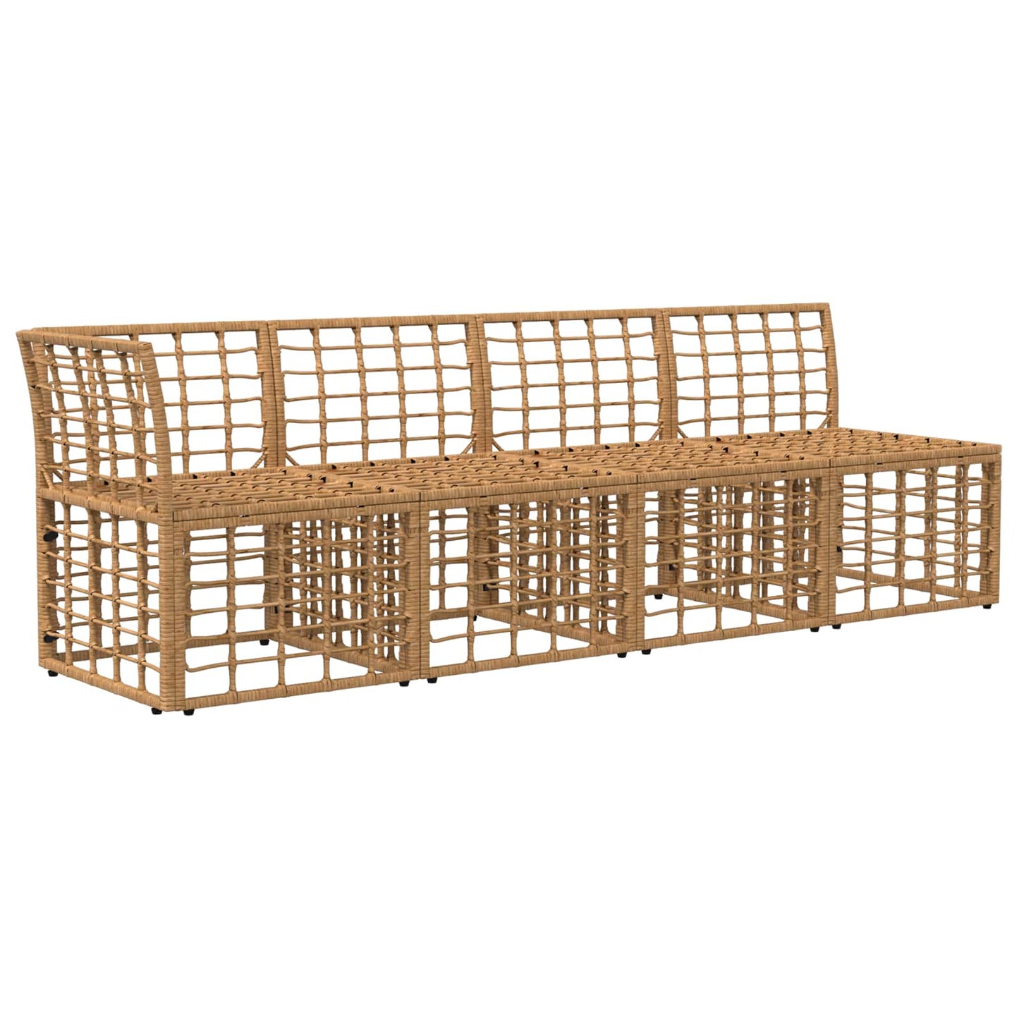 Divano da Giardino 4 Posti con Braccio Sinistro 4 pcs | homemem39