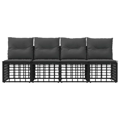 Divano da Giardino 4 Posti Senza Braccioli 4 pcs | homemem39