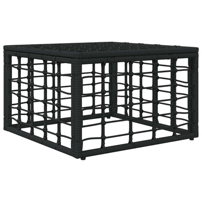 Poggiapiedi da Giardino Nero polyrattan | homemem39
