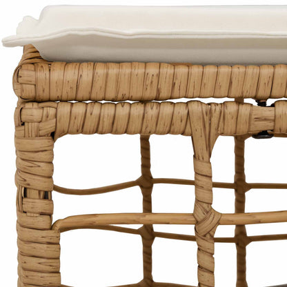 Poggiapiedi da Giardino Naturale polyrattan | homemem39