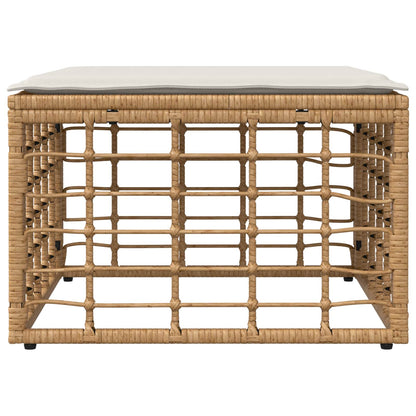 Poggiapiedi da Giardino Naturale polyrattan | homemem39