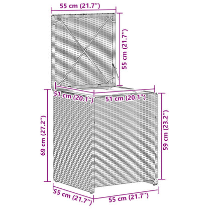 Scatola per Cuscini 55 x 55 x 69 cm acciaio | homemem39