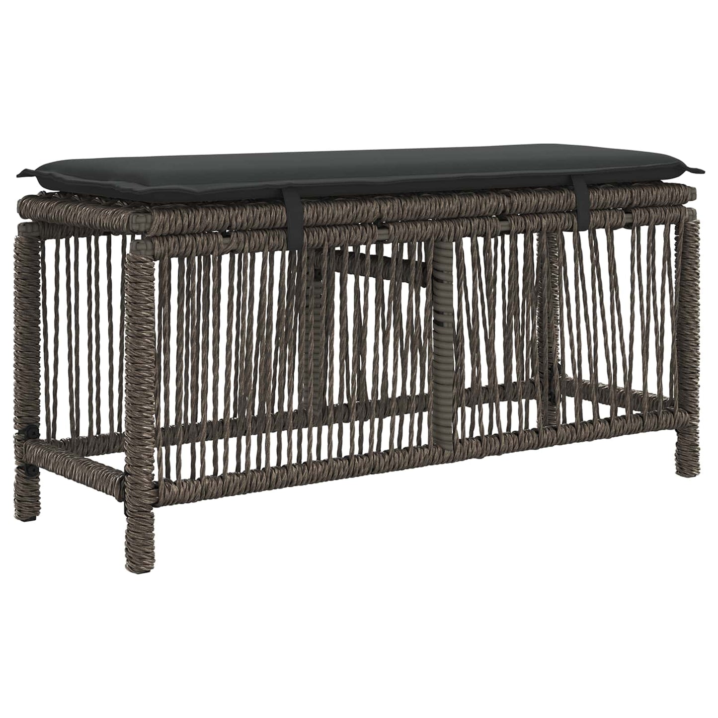 Set da Pranzo per Giardino 3 pz Grigio e Grigio Scuro