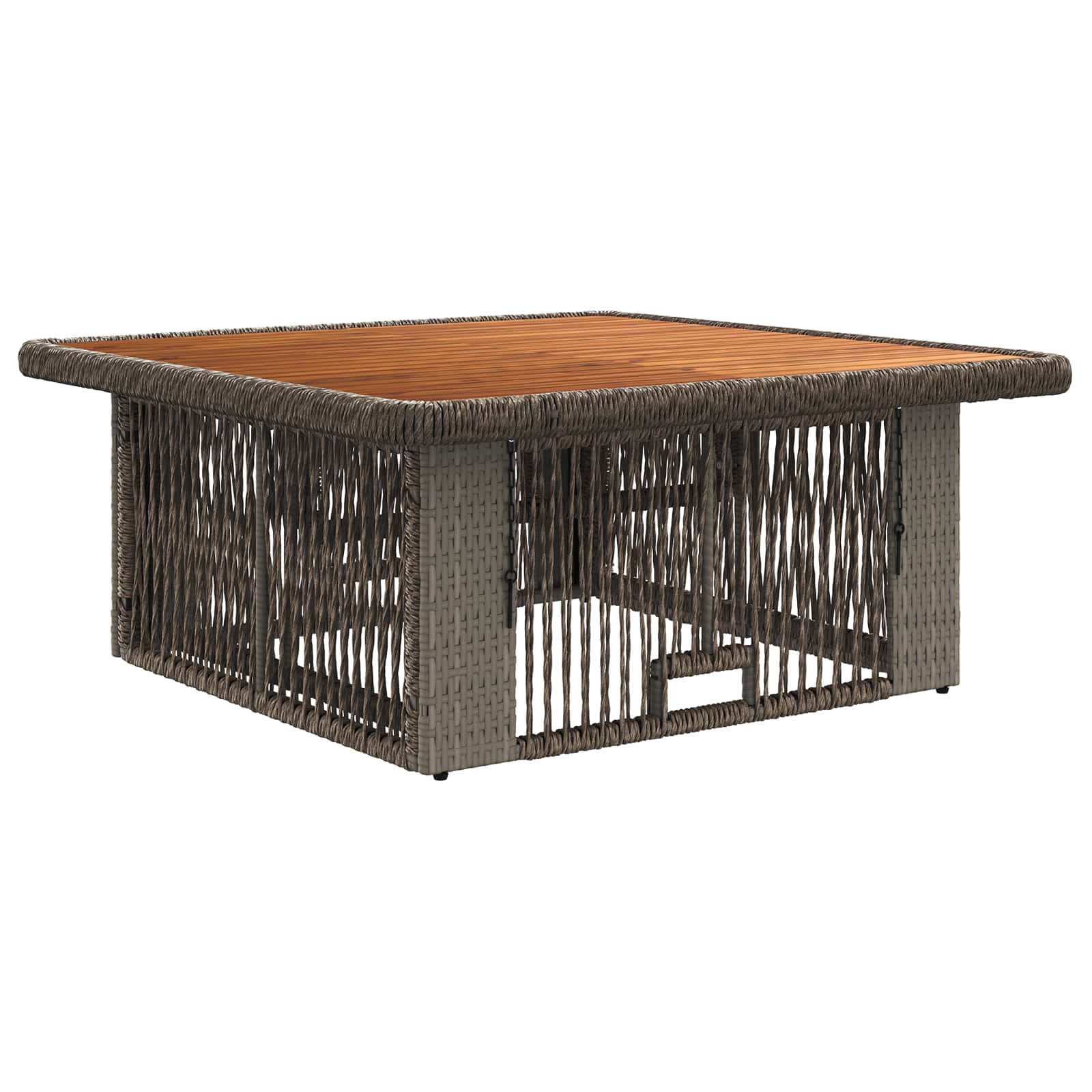Set da Pranzo per Giardino 3 pcs Grigio e Grigio Scuro | homemem39