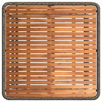 Set da Pranzo per Giardino 3 pz Grigio e Grigio Scuro