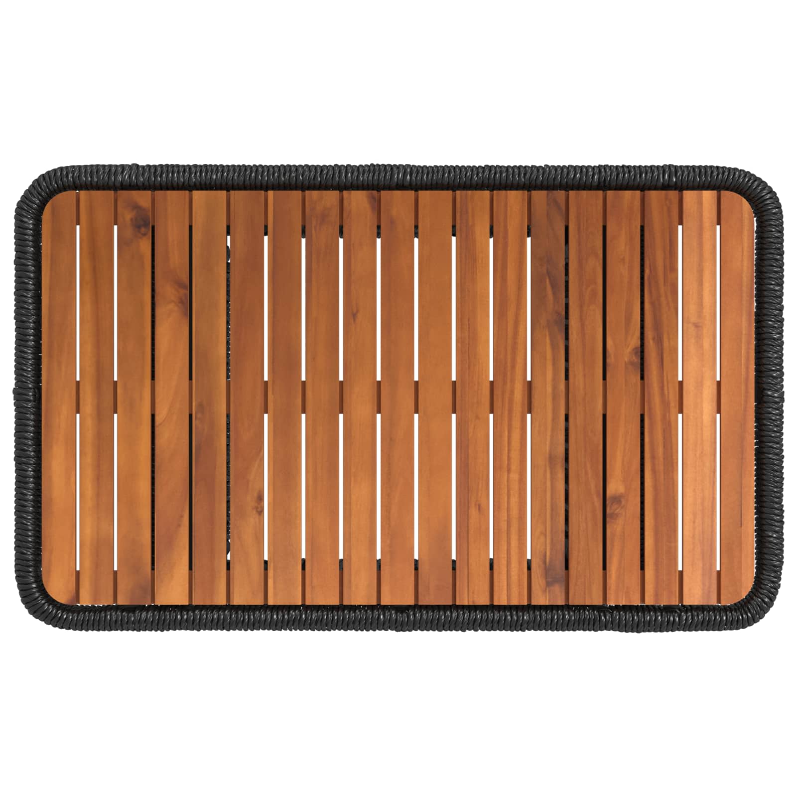 Set da Pranzo per Giardino 3 pcs Nero e Crema polyrattan | homemem39