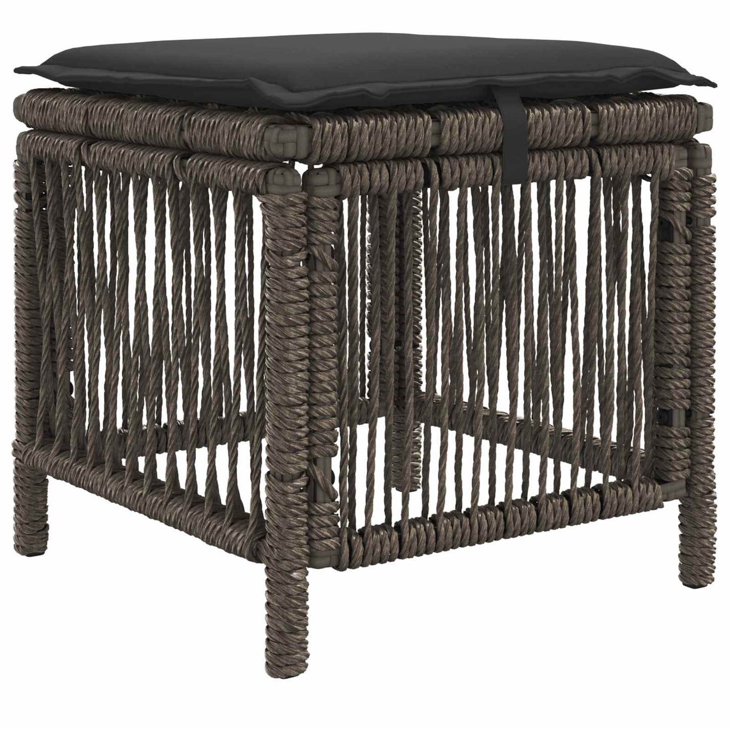 Set da Pranzo per Giardino 3 pcs Grigio e Grigio Scuro | homemem39